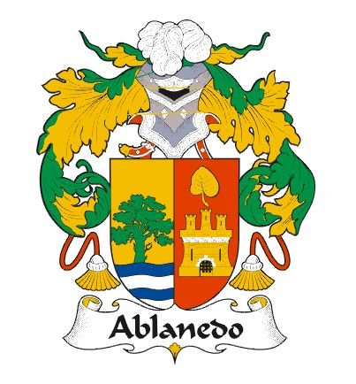 Image 0 of Ablanedo Spanish Coat of Arms Large Print Ablanedo Spanish Family Crest 