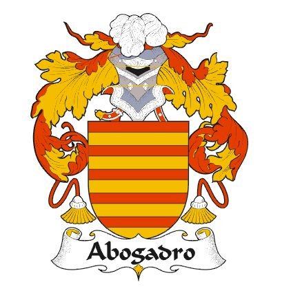 Image 0 of Abogadro Spanish Coat of Arms Print Abogadro Spanish Family Crest Print