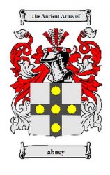 Abney Coat of Arms Surname Large Print Abney Family Crest 