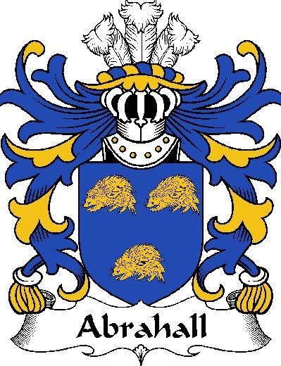 Image 0 of Abrahall Welsh Coat of Arms Large Print Abrahall Welsh Family Crest 