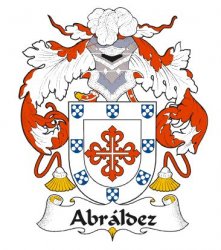 Abraldez Spanish Coat of Arms Print Abraldez Spanish Family Crest Print