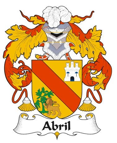 Image 0 of Abril Spanish Coat of Arms Print Abril Spanish Family Crest Print