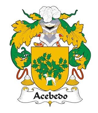 Image 0 of Acebedo Spanish Coat of Arms Large Print Acebedo Spanish Family Crest 