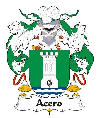 Image 0 of Acero Spanish Coat of Arms Print Acero Spanish Family Crest Print