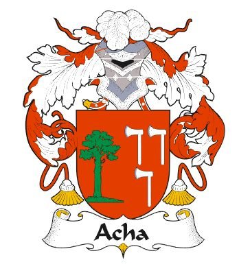 Image 1 of Acha Spanish Coat of Arms Print Acha Spanish Family Crest Print