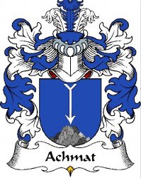 Achmat Polish Coat of Arms Large Print Achmat Polish Family Crest 