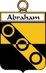 Abraham Irish Coat of Arms Large Print Abraham Irish Family Crest 
