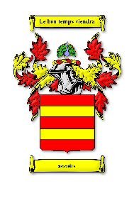 Image 1 of Accotts Irish Coat of Arms Print Accotts Irish Family Crest Print