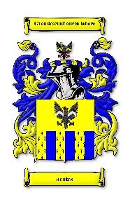 Image 0 of Acotes Irish Coat of Arms Print Acotes Irish Family Crest Print