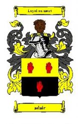 Adair Coat of Arms Surname Print Adair Family Crest Print