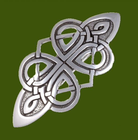 Image 0 of Celtic Bow Knot Stylish Pewter Hair Slide