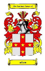 Image 0 of Adam English Coat of Arms Print Adam English Family Crest Print 