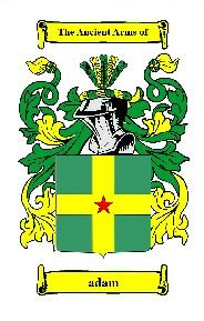 Image 0 of Adam Coat of Arms Surname Print Adam Family Crest Print