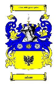Image 4 of Adam Coat of Arms Surname Print Adam Family Crest Print