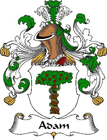 Image 0 of Adam German Coat of Arms Large Print Adam German Family Crest 