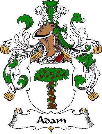 Image 0 of Adam German Coat of Arms Large Print Adam German Family Crest 