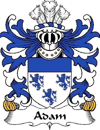 Image 0 of Adam Welsh Coat of Arms Large Print Adam Welsh Family Crest 