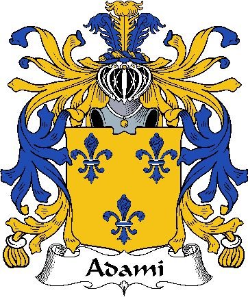 Image 0 of Adami Italian Coat of Arms Large Print Adami Italian Family Crest 
