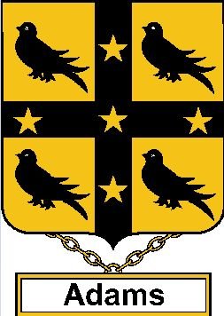 Image 0 of Adams English Coat of Arms Large Print Adams English Family Crest  