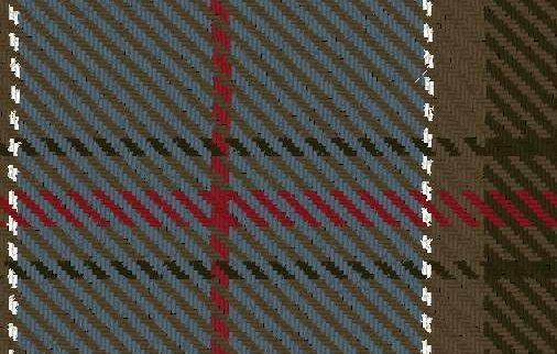 Image 3 of Adams Reproduction Double Width 11oz Lightweight Tartan Wool Fabric 