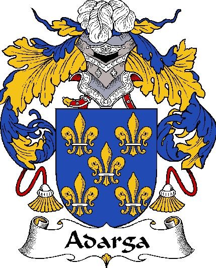 Image 0 of Adarga Spanish Coat of Arms Large Print Adarga Spanish Family Crest 