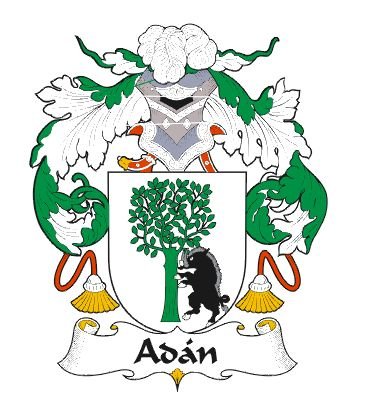 Image 0 of Adan Spanish Coat of Arms Print Adan Spanish Family Crest Print