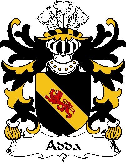 Image 0 of Adda Welsh Coat of Arms Large Print Adda Welsh Family Crest 