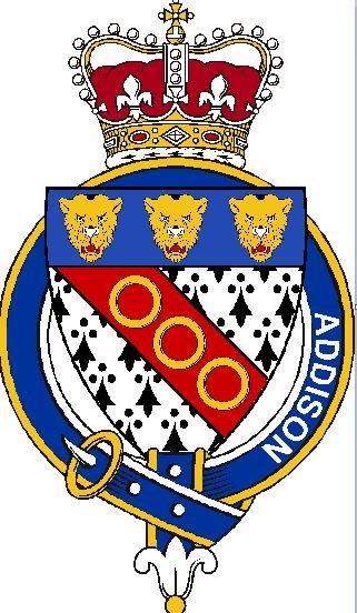 Image 1 of Addison English Coat of Arms Large Print Addison English Family Crest  