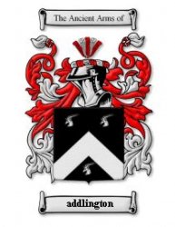 Addlington Coat of Arms Surname Large Print Addlington Family Crest 