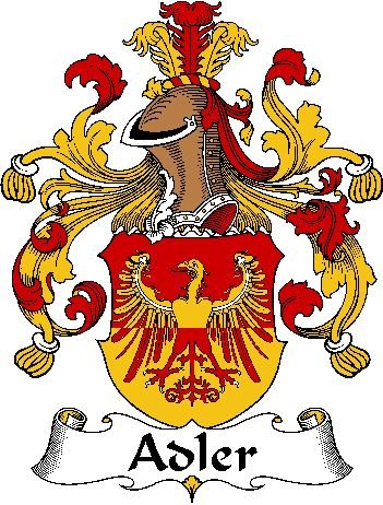 Image 0 of Adler German Coat of Arms Large Print Adler German Family Crest 