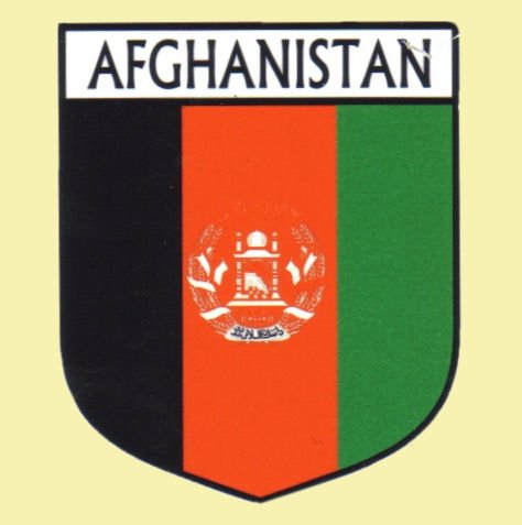 Image 0 of Afghanistan Flag Country Flag of Afghanistan Decals Stickers Set of 3