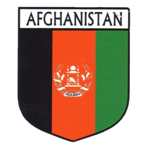 Image 1 of Afghanistan Flag Country Flag of Afghanistan Decals Stickers Set of 3