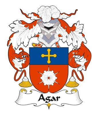 Image 0 of Agar Spanish Coat of Arms Large Print Agar Spanish Family Crest 