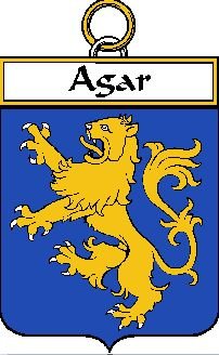 Image 3 of Agar Irish Coat of Arms Print Agar Irish Family Crest Print