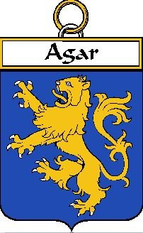 Image 3 of Agar Irish Coat of Arms Print Agar Irish Family Crest Print
