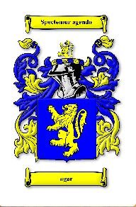 Image 0 of Agar Irish Coat of Arms Large Print Agar Irish Family Crest 