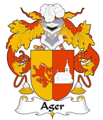 Image 0 of Ager Spanish Coat of Arms Print Ager Spanish Family Crest Print