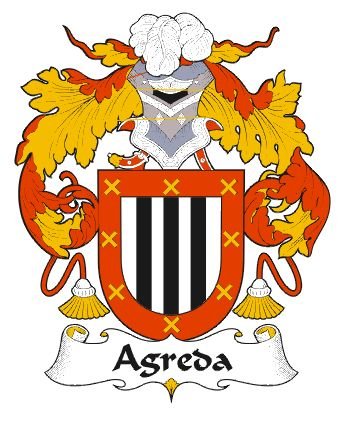 Image 0 of Agreda Spanish Coat of Arms Print Agreda Spanish Family Crest Print
