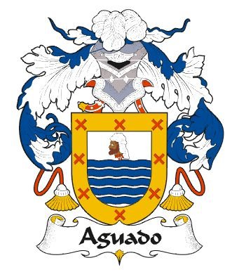 Image 0 of Aguado Spanish Coat of Arms Print Aguado Spanish Family Crest Print