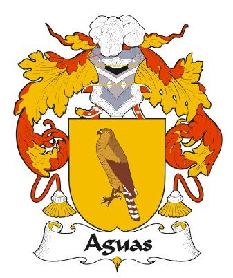 Image 0 of Aguas Spanish Coat of Arms Large Print Aguas Spanish Family Crest 
