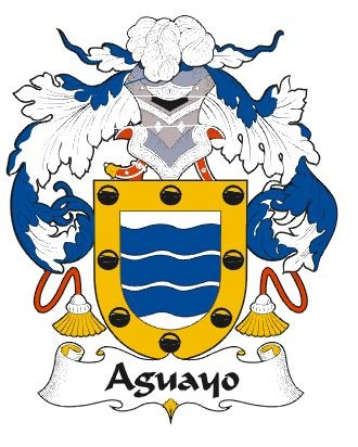 Image 0 of Aguayo Spanish Coat of Arms Print Aguayo Spanish Family Crest Print