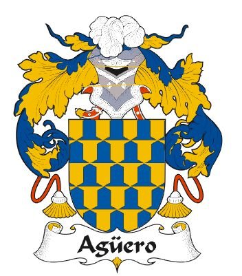 Image 0 of Aguero Spanish Coat of Arms Print Aguero Spanish Family Crest Print