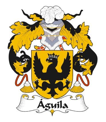 Image 0 of Aguila Spanish Coat of Arms Print Aguila Spanish Family Crest Print