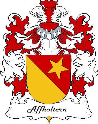 Image 0 of Affholtern Swiss Coat of Arms Print Affholtern Swiss Family Crest Print 