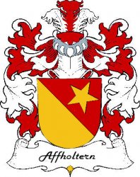 Affholtern Swiss Coat of Arms Print Affholtern Swiss Family Crest Print 