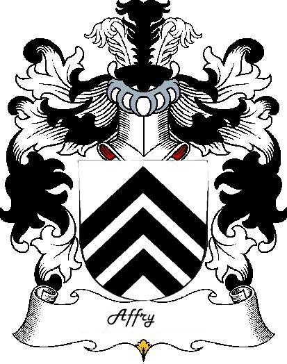 Image 0 of Affry Swiss Coat of Arms Print Affry Swiss Family Crest Print 