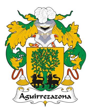 Image 0 of Aguirrezazona Spanish Coat of Arms Print Aguirrezazona Spanish Crest Print