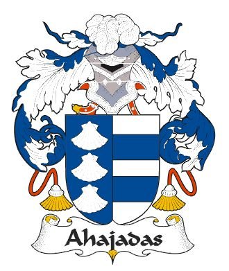 Image 0 of Ahajadas Spanish Coat of Arms Print Ahajadas Spanish Family Crest Print