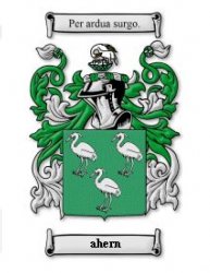 Ahern Coat of Arms Surname Large Print Ahern Family Crest 