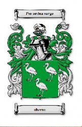 Aherne Irish Coat of Arms Large Print Aherne Irish Family Crest 